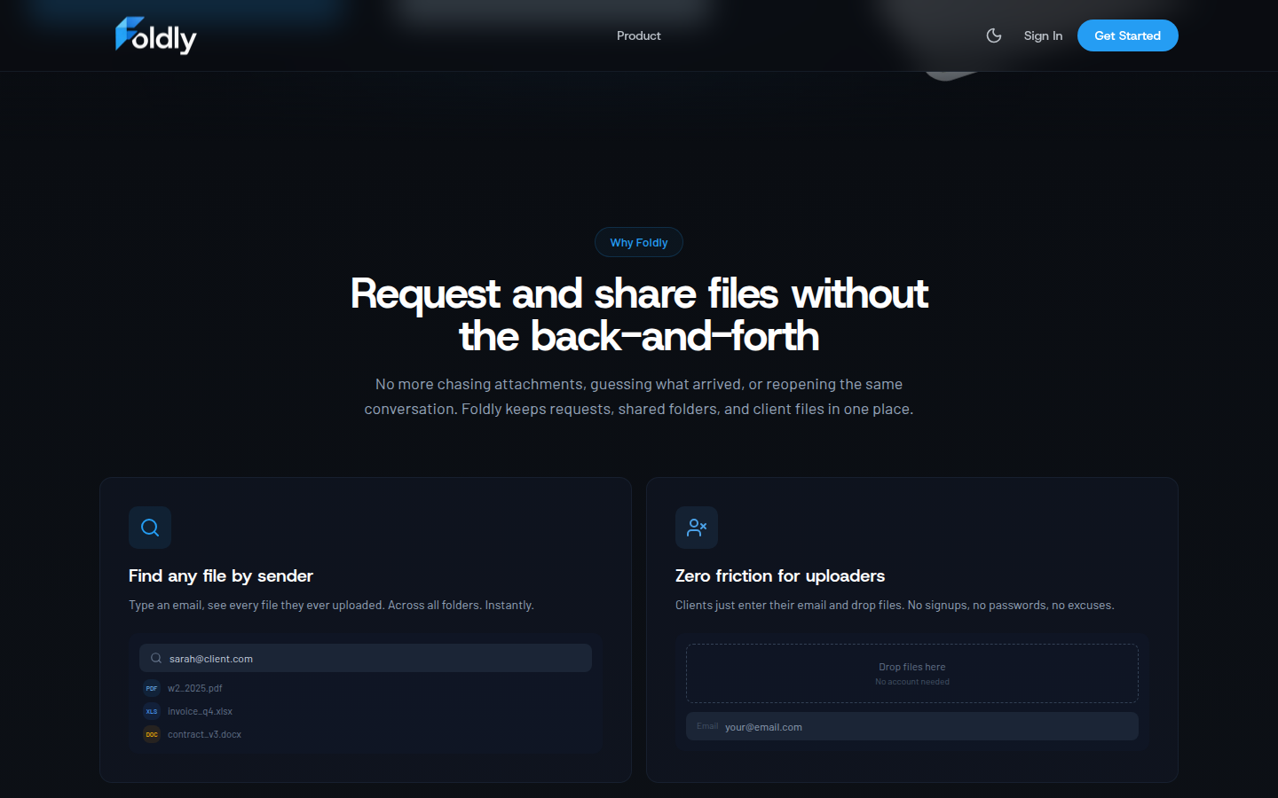 Foldly project preview