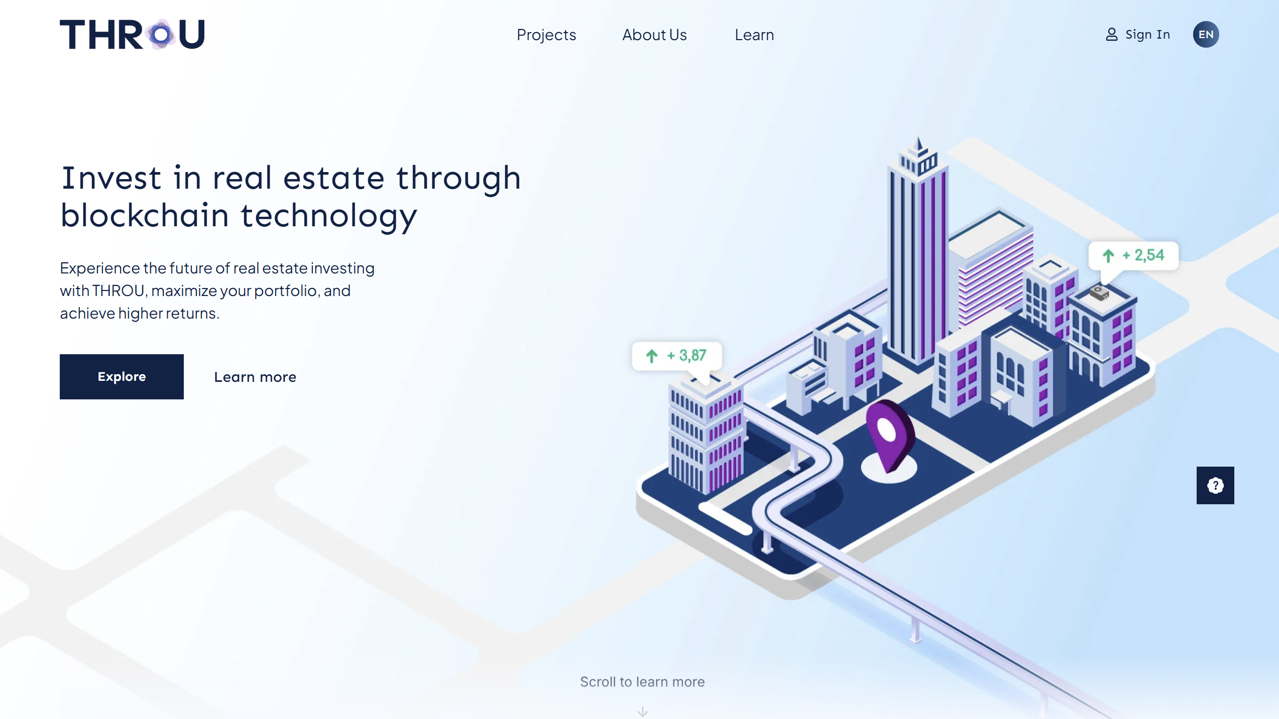 Throu Investments project preview