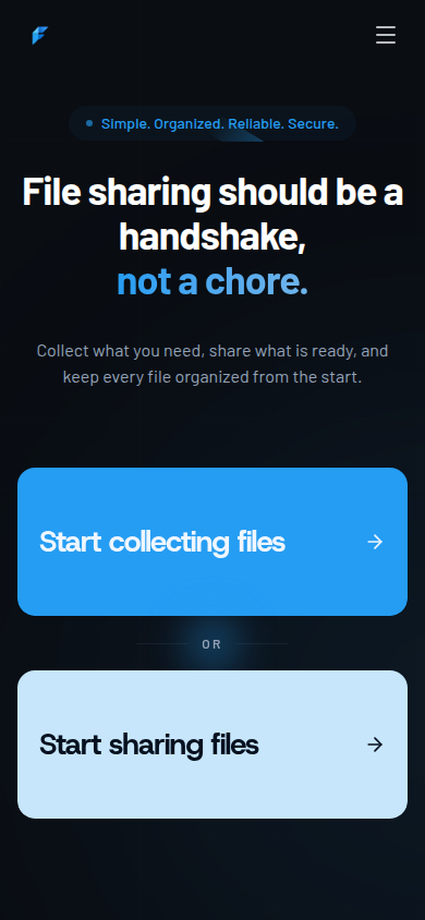 Foldly mobile preview
