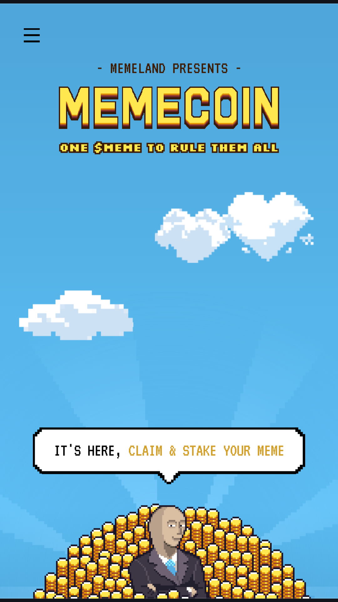 Memecoin ($MEME) mobile preview