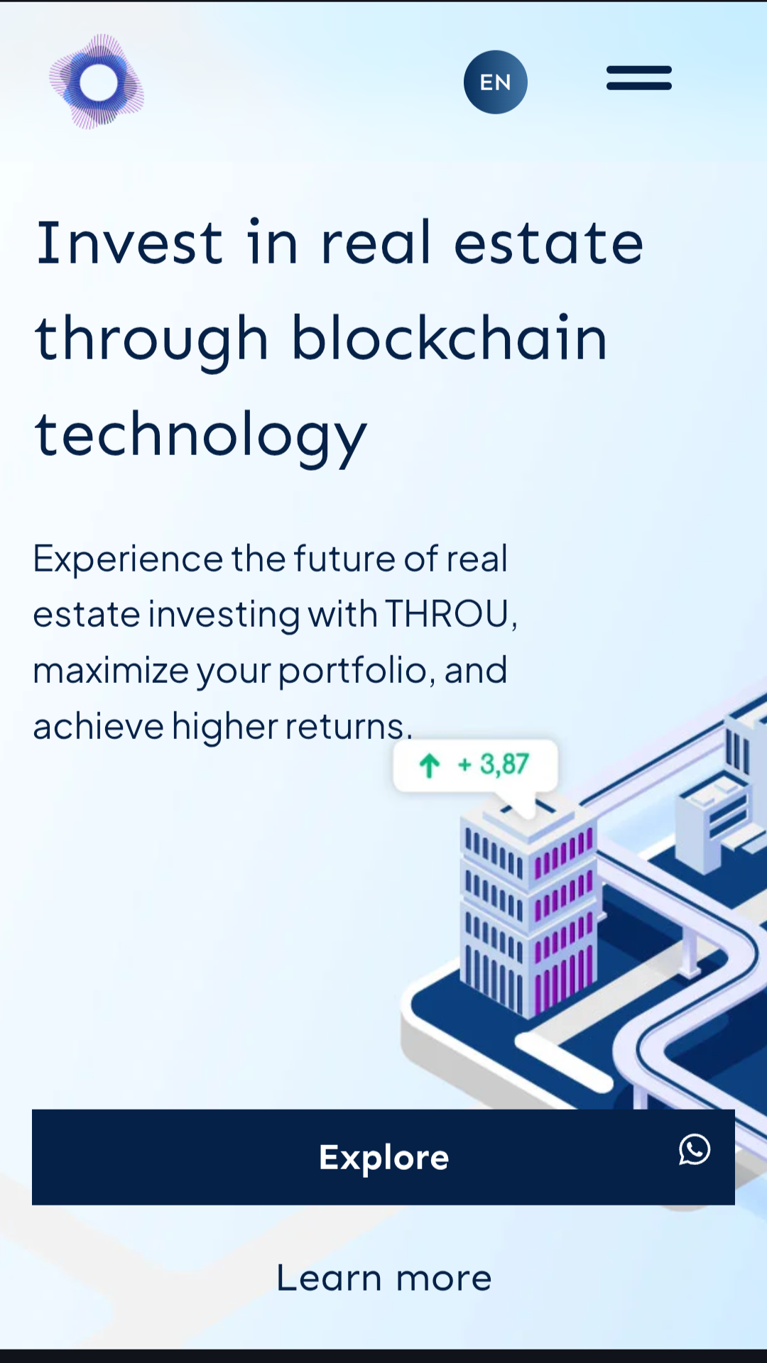 Throu Investments mobile preview