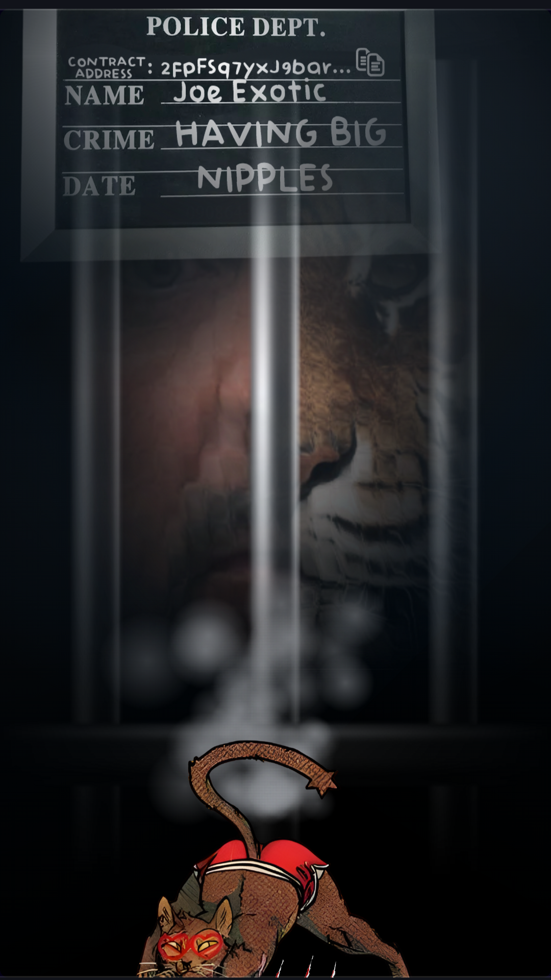$TigerFart Memecoin mobile preview