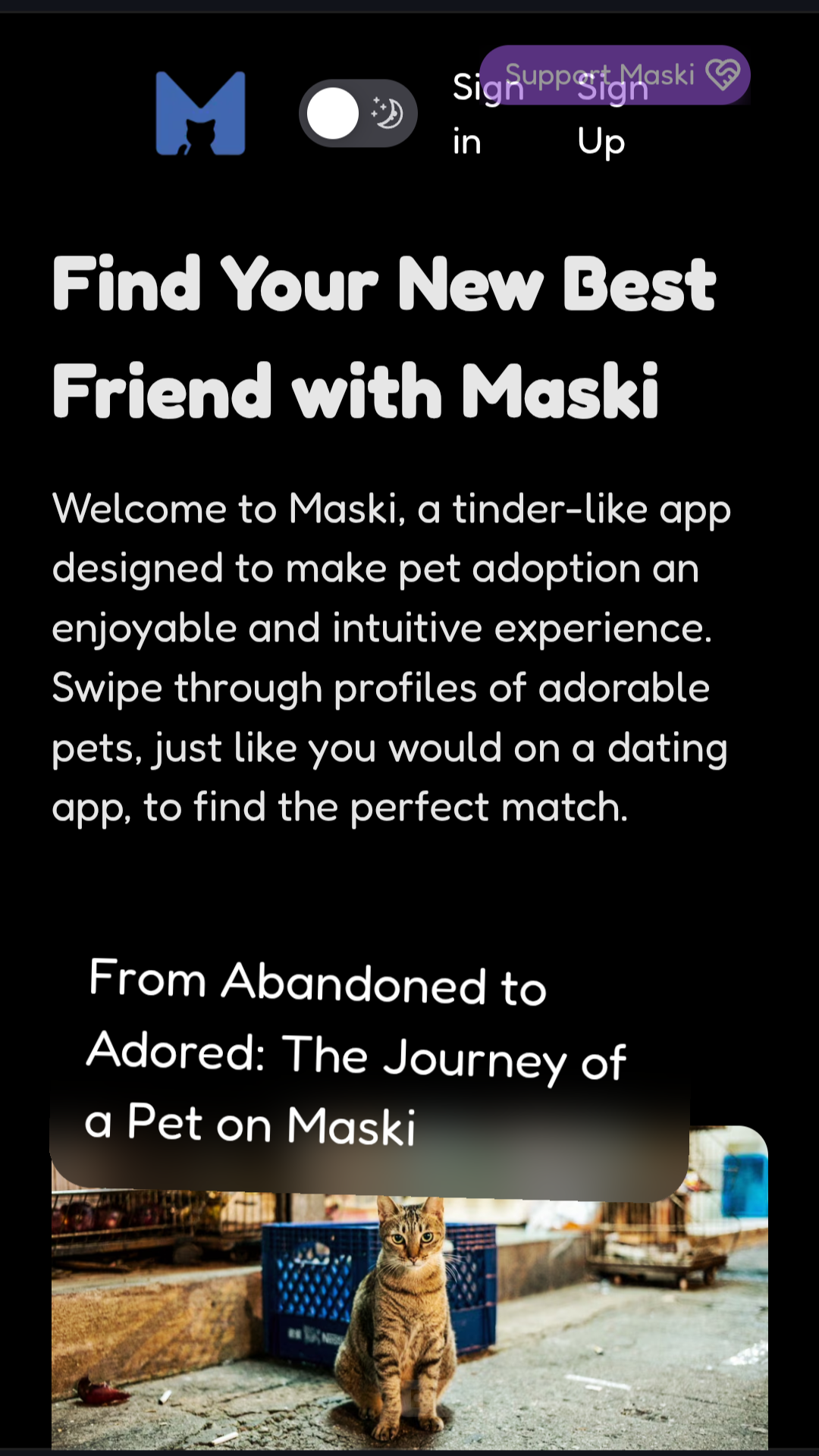 Timaski Beta mobile preview